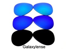 Galaxy Replacement Lenses For Oakley Feedback Black Blue Green 3Pairs