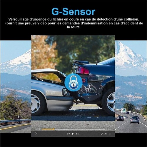 Dash Cam Caméra Embarquée Tableau Bord LCD Voiture Surveillance 1080p Vision 170 - Photo 3/19