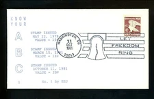 US FDC #1946 EEJ / Jakel / LGS 1981 Washington DC C & Eagle 1st Unofficial 
