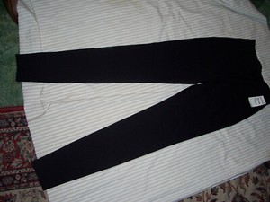 OPEN EDIT NORSTROM Black RIBBED SOFT PULL-ON Riding  LEGGINGS  S~~~~~NEW