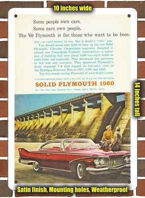 Metal Sign - 1960 Plymouth Fury- 10x14 inches
