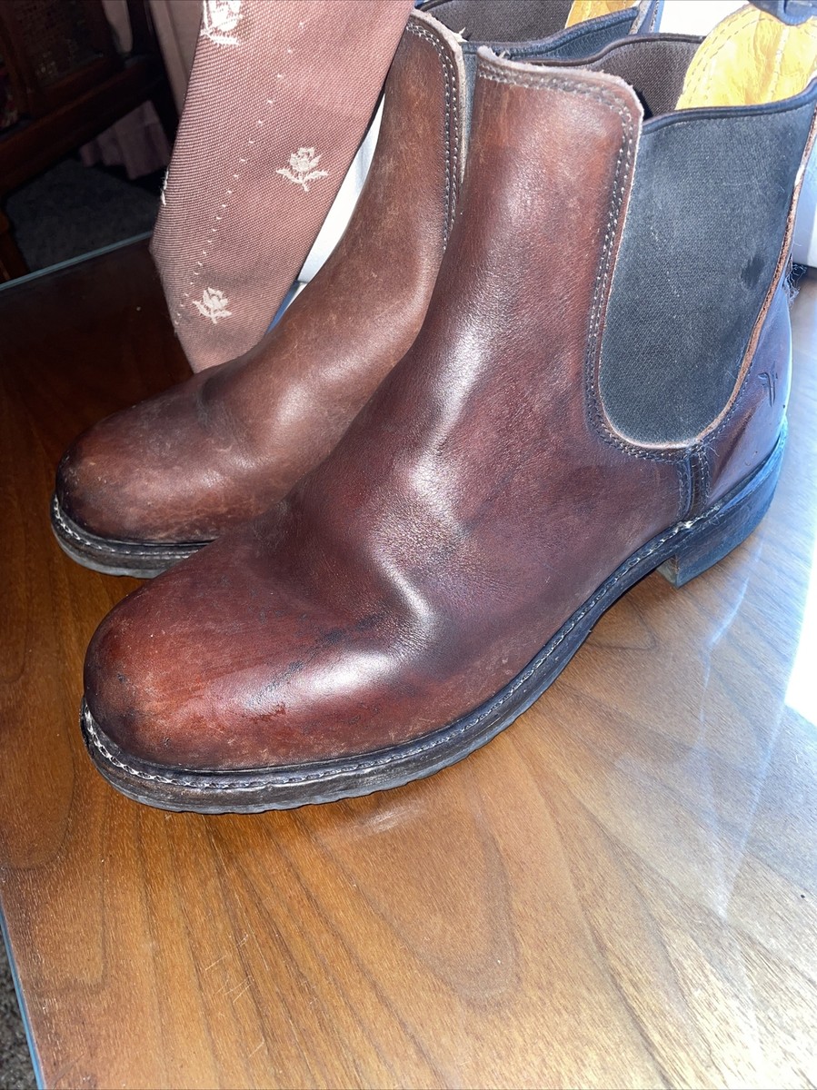 The Bowery Chelsea By Frye Boots Leather Slip On Size 7M  display picture 3