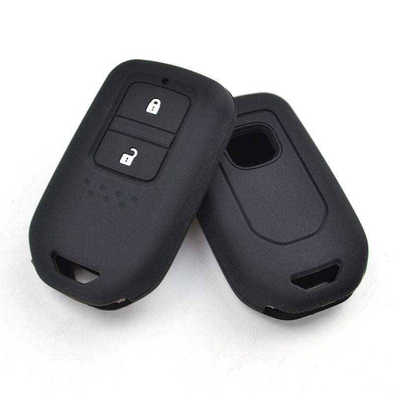 GUSCIO CHIAVE COVER NERO SILICONE Per Honda Fit HR-V Vezel Jazz City Accord Hr-v