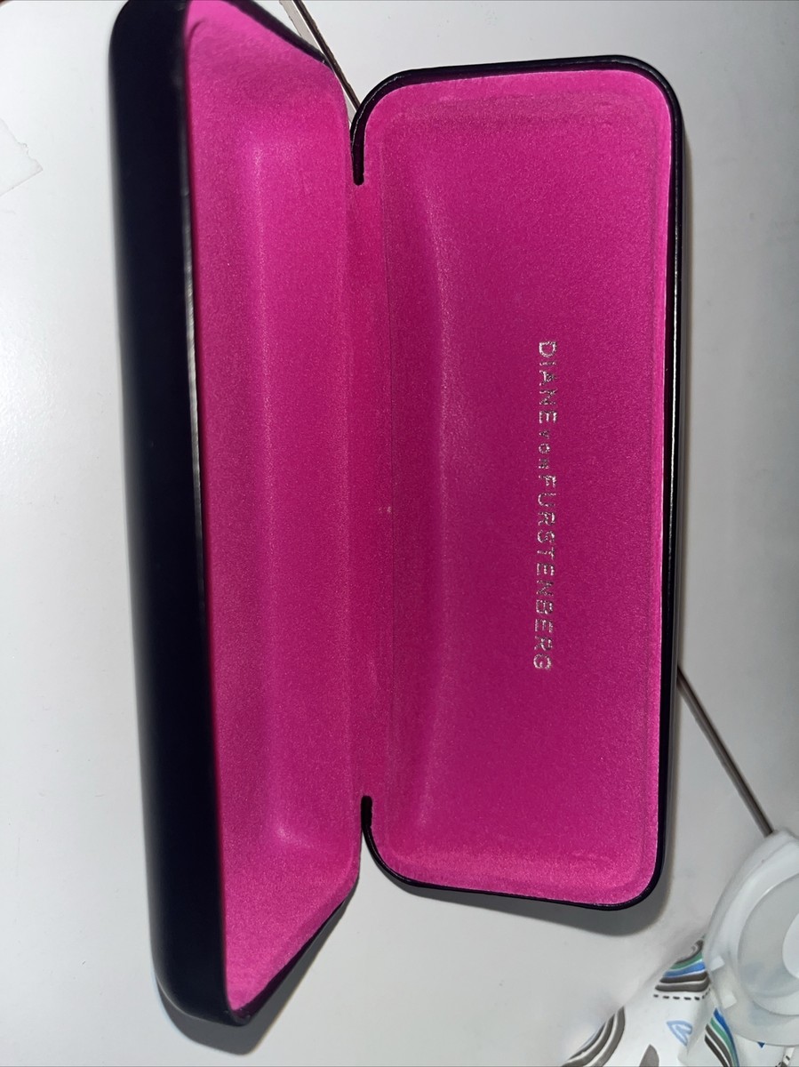 Diane Von Furstenberg Stylish Eyeglass Case Diane von Furstenberg Sunglasses Case Black DVF eyeglasses  main image 4