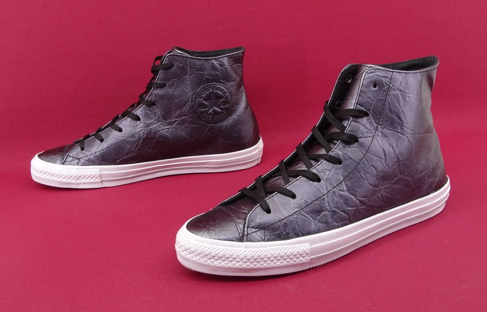 Converse ALL STAR sneaker alte scarpe da donna scarpa sportiva grigio pelle numero 40 6