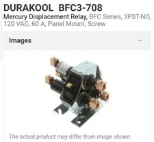 NEW DURAKOOL BFC3-708 60 AMP 480V 3 PHASE RELAY COIL 120V 60HZ 240 FREE SHIP USA