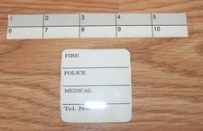 Individual Replacement Contact / Emergency List For Clarity W-1000 Telephone 