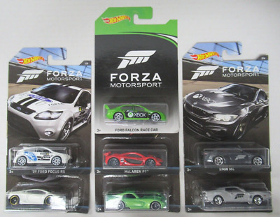 2017 Hot Wheels Forza Motorsport Compete Set of 6 + Ford Falcon Chase - 7 Total