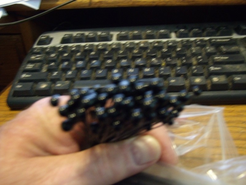 Taxidermy Glass Eyes 4mm Solid Black10 pr