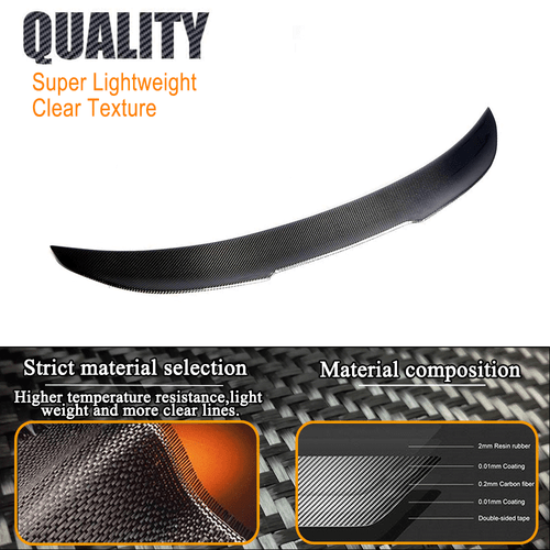Für BMW 3er E90 320i 325i 330i M3 05-12 Carbon Heckspoiler Flügel Spoiler Lippe - Picture 8 of 15