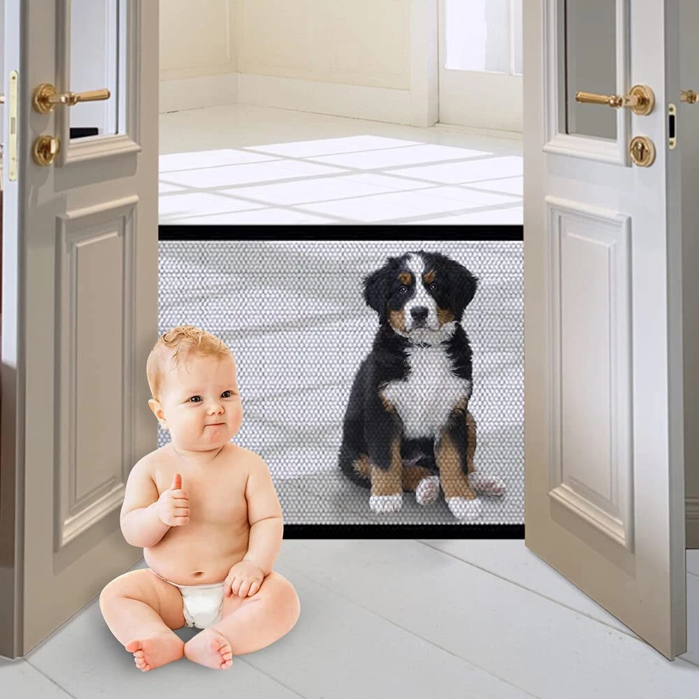 Cozy Pet Playpen Dog Puppy Mesh Gate Door Folding Fence Safe Guard