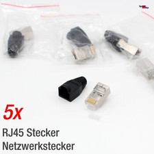 5x RJ45 Network Connector 8-Pin LAN Ethernet CAT 7 5 5e 6