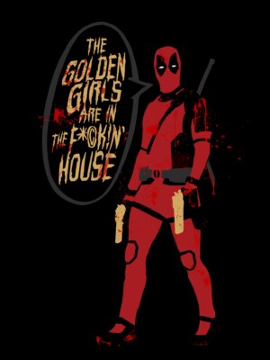 4'' x 3'' Deadpool ''GOLDEN GIRLS'' Vinyl Matte Sticker DEADPOOL & WOLVERINE