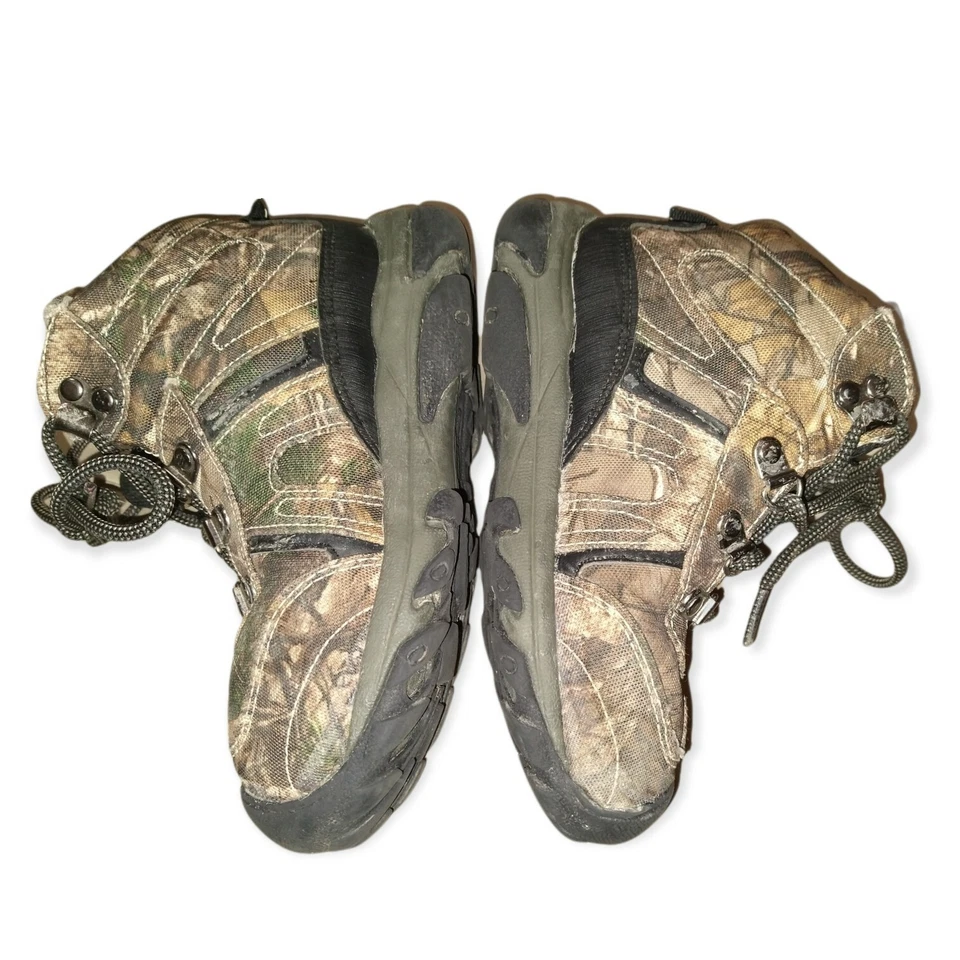 Для мальчиков RealTree Xtra камуфляж туристические ботинки молодежный размер 1 шнурует вверх охоты рыбалки * читать * - Изображение 4 из 4