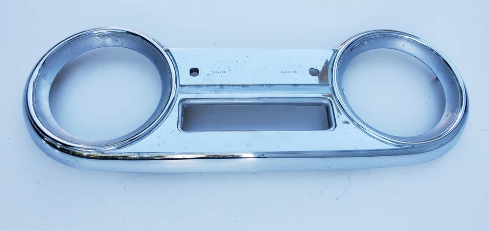 Bisel velocímetro tablero cromado Hudson Hornet Wasp 1952 1953 OEM 225590 8961 Foto 2 de 4