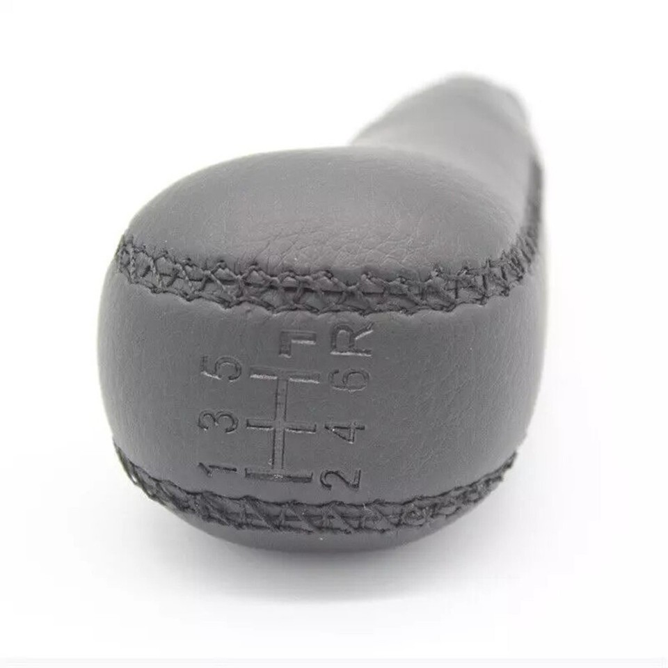 Luxury Black Leather Gear Shift Knob for Volvo S60 S80 V70 XC70 Perfect