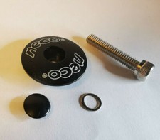 Aheadkappe Alu 1 1/8" - 1Zoll Schwarz Ahead Deckel + Schraube 1 1/8" Steuersatz