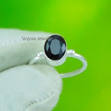 Black Onyx Gemstone 925 sterling silver handmade Gift Ring US size 5 to 10
