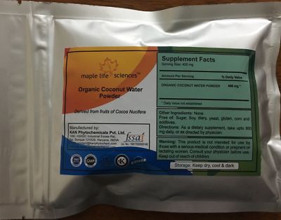 BIO Kokoswasser Pulver Cocos Nucifera rein & hochwertig ohne Füllstoffe