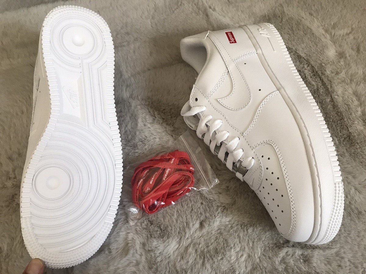 【新品】Supreme Nike Air Force1Low White27.5 Nike x Supreme Air Force 1 Low 'Box Logo - White' CU9225-100