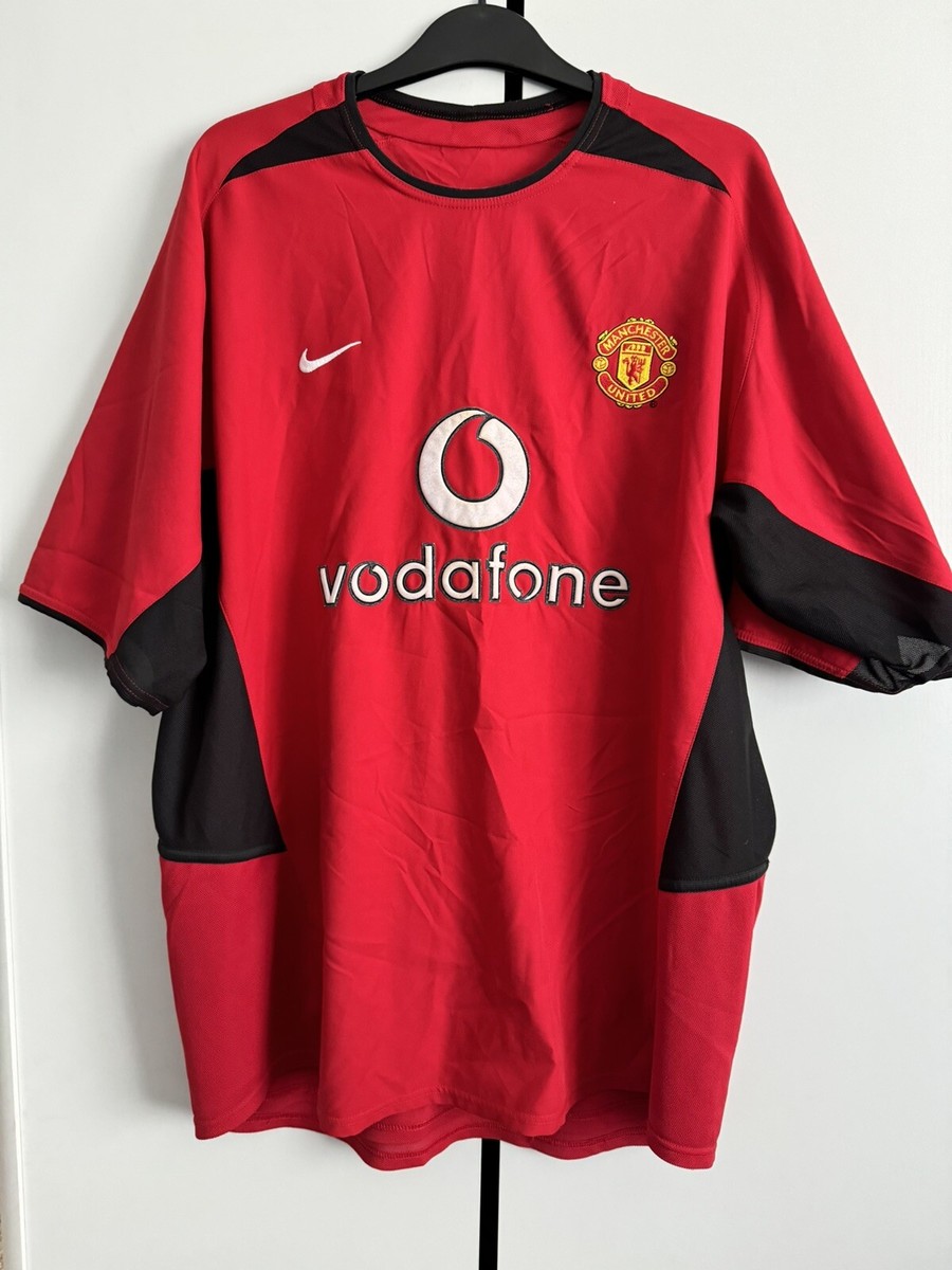 Mens 2002-2003-2004 Manchester United FC Jersey Shirt Home
