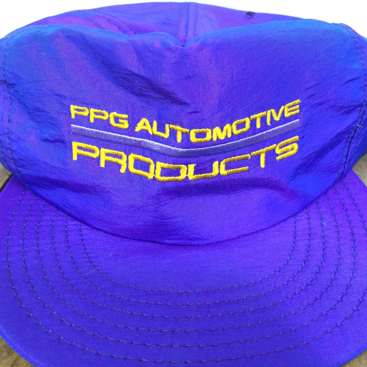 Vintage 80s 90s PPG Automotive Products Neon Surf Grunge Paint Cap