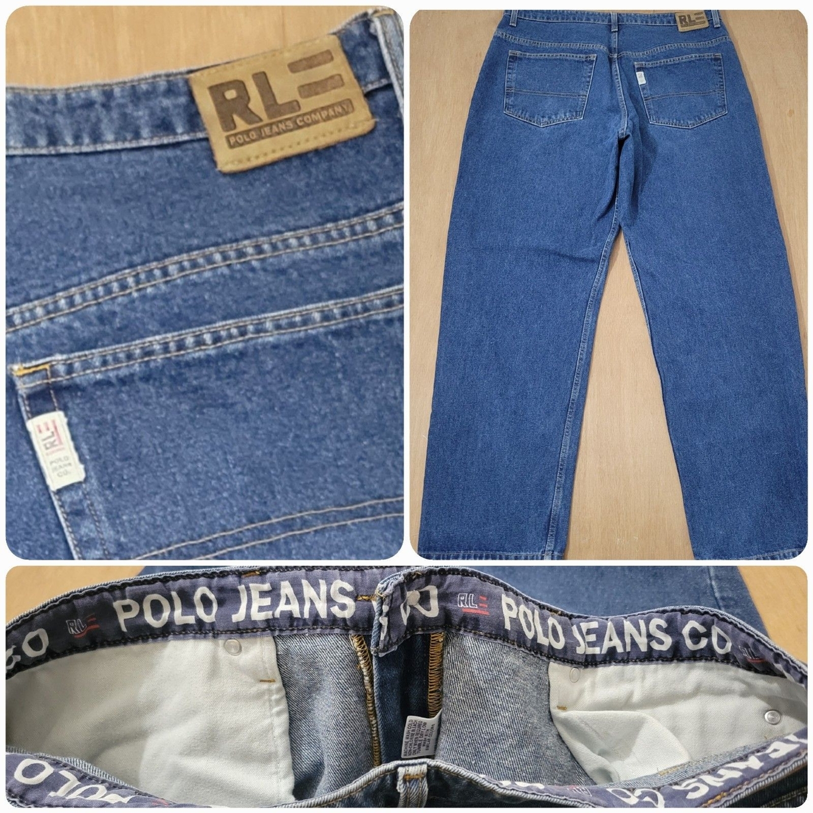 Vintage RL Polo Jeans Co. Men’s Size 38x31 Baggy Skater Hip Hop Denim Y2K