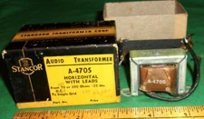 Stancor Mic Input Transformer A-4705 (70 or 200 ohm to Single Grid) Clean!