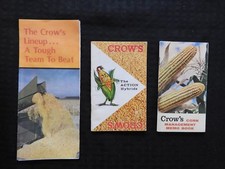 1960's & 1970's CROW's SEED CORN FARMING LITERATURE EPHEMERA VERY GOOD SHAPE
