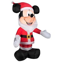 Gemmy Inflateables Holiday 35474 Air Blown Mickey With Santa Beard Sm Disney Dec on sale Gemmy Inflateables Holiday 35474 Air Blown Mickey With Santa Beard Sm Disney Dec on sale