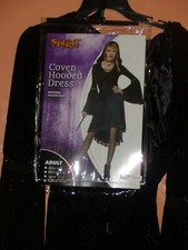 Spirit Halloween Coven Hooded Witches Dress Goth Costume size Large NEW