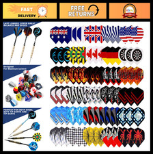Durable Dart Flights Set - 30 Sets, 90 Pcs, Variety of Designs, Replacement Acce