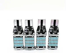 4 PCS T15 LED Reverse Light Bulbs, 6500K White 800LM High Brightnes Color: Red