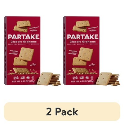 Gluten Free Vegan Graham Crackers Classic 2 Pack Crunchy Baked Snack Shelf