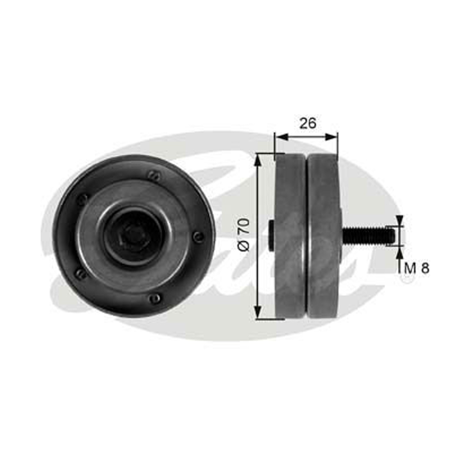 GATES DRIVEALIGN IDLER T36168 FITS MINI R50, R53 R52 COOPER S WORKS JOHN COOPER - Image 5