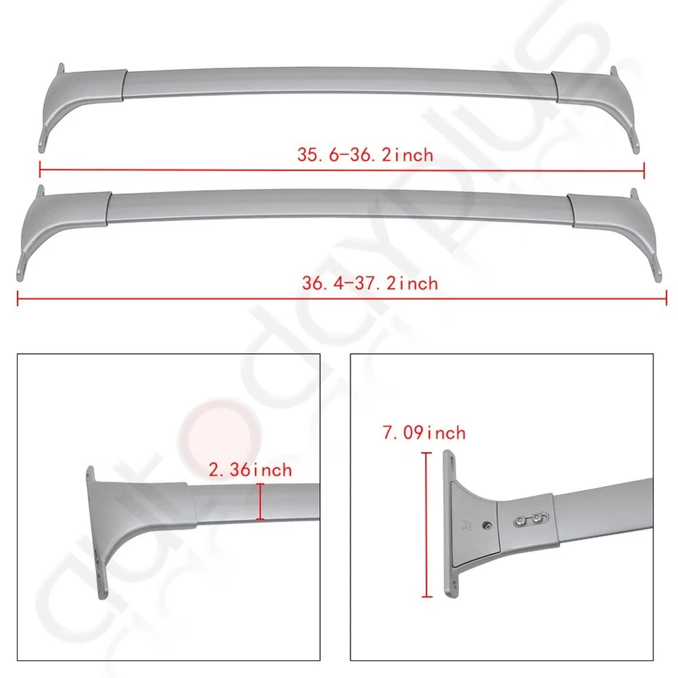?Roof Rack Cross Bar Luggage Cargo Carrier For 2010-2018 Infiniti QX50 - Image 2 of 4