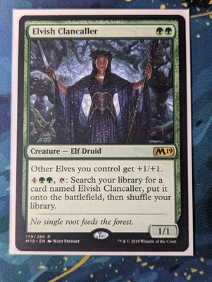 MTG Elvish Clancaller - NM - MTG Core 2019