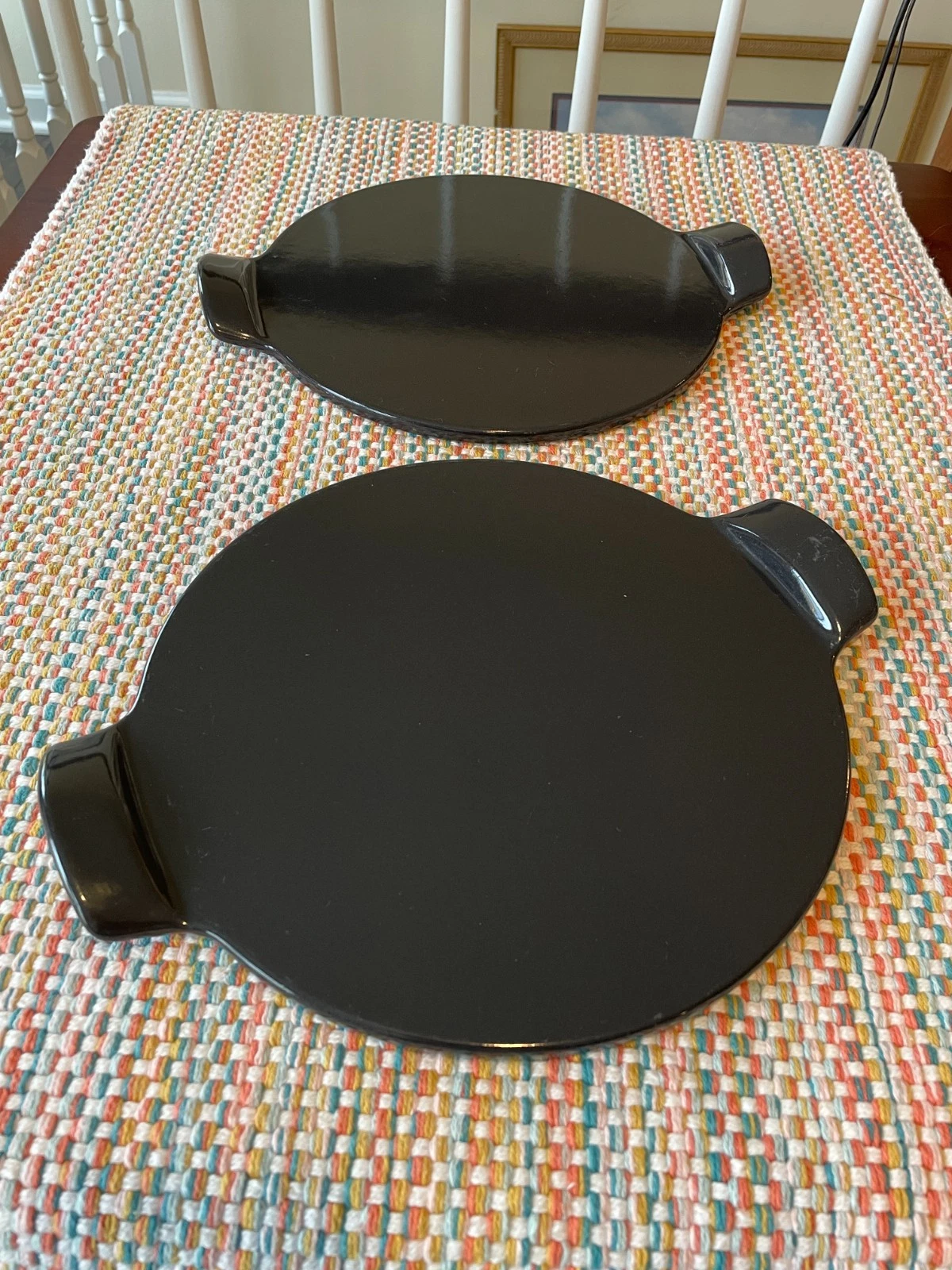 Emile Henry Round Enameled Pizza Stone 12", Charcoal Lot of 2 New / No Box
Opens in a new window or