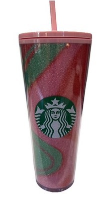 blue starbucks reusable cup Starbucks Coral Blue/Aqua Crystal Rhinestone Bling Stainless Steel Tum   Katz Cupz