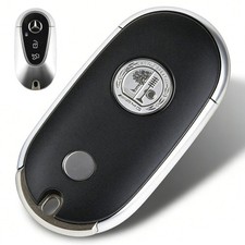 AMG Emblem Logo Schl&uuml;ssel-Abdeckung Mattschwarz F&uuml;r Mercedes-Benz Autoschl&uuml;ssel
