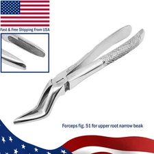 Tooth Extraction Forceps Fig. 51A for Upper Roots Extracting Forceps Pliers Lab