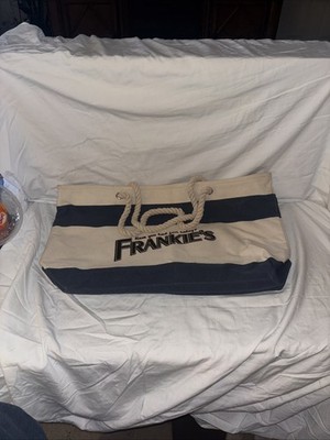 18 x13 x5   Canvas Tote Bag Reusable Frankie s Fun Park Bag Large zip Top