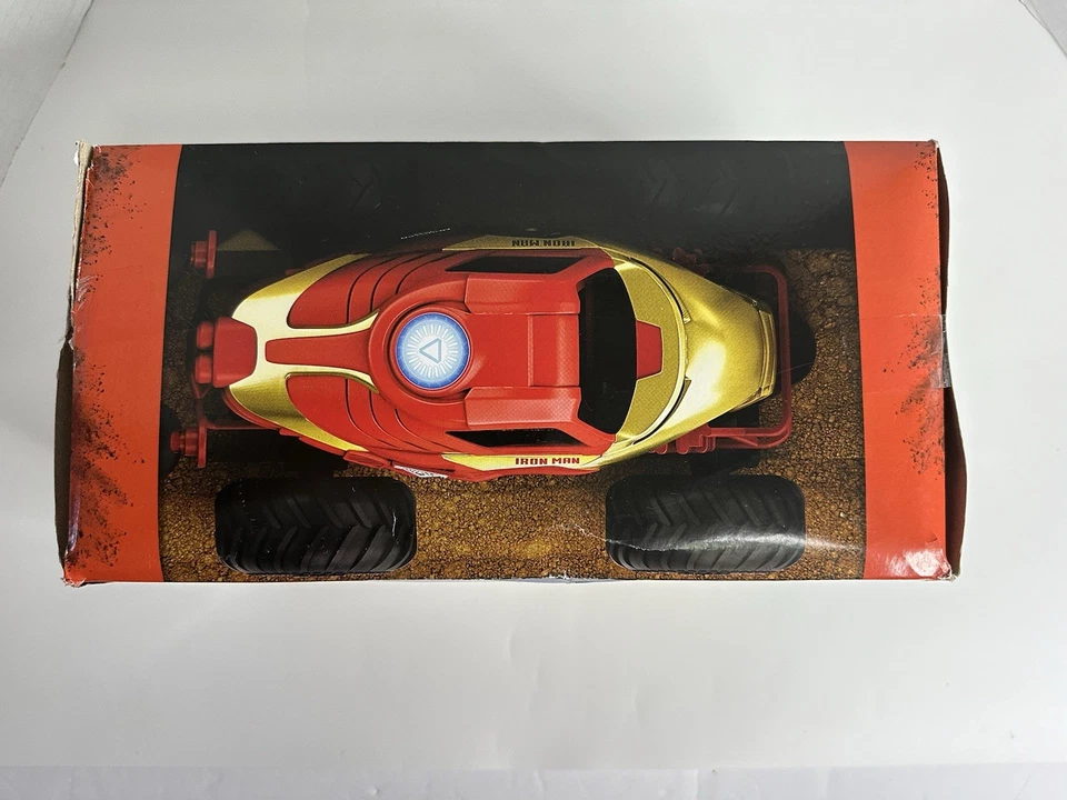 Monster Jam Marvel Avengers Iron Man RC Monster Truck Remote Control Spin Master - Image 2 of 4