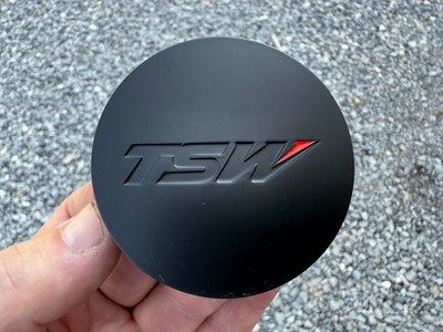 TSW CUSTOM WHEEL CENTER CAP MATTE BLACK FINISH PCG18-T 2 7/16'' DIAMETER