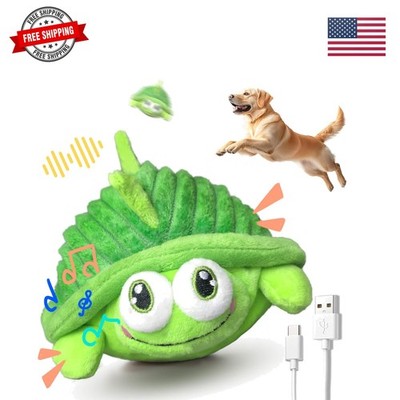 Interactive Moving Dog Toys   Plush Chew Toy with Bouncing Ball, Music & Reco...