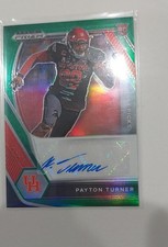 2021 Prizm Draft Picks - Draft Picks Auto Payton Turner Green Prizm (AU, RC)