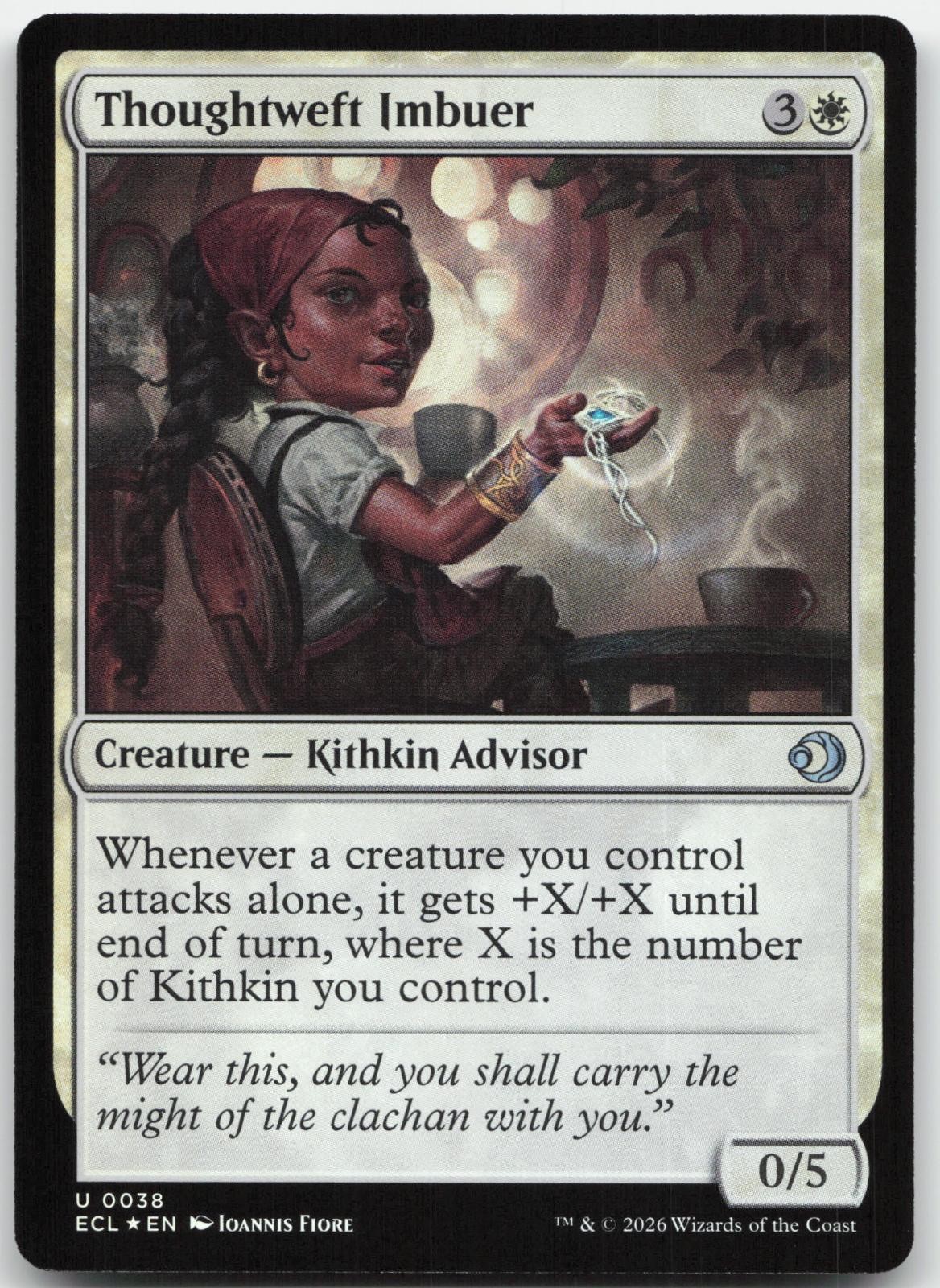 Thoughtweft Imbuer 38 Uncommon Lorwyn Eclipsed Magic: The Gathering Foil NM