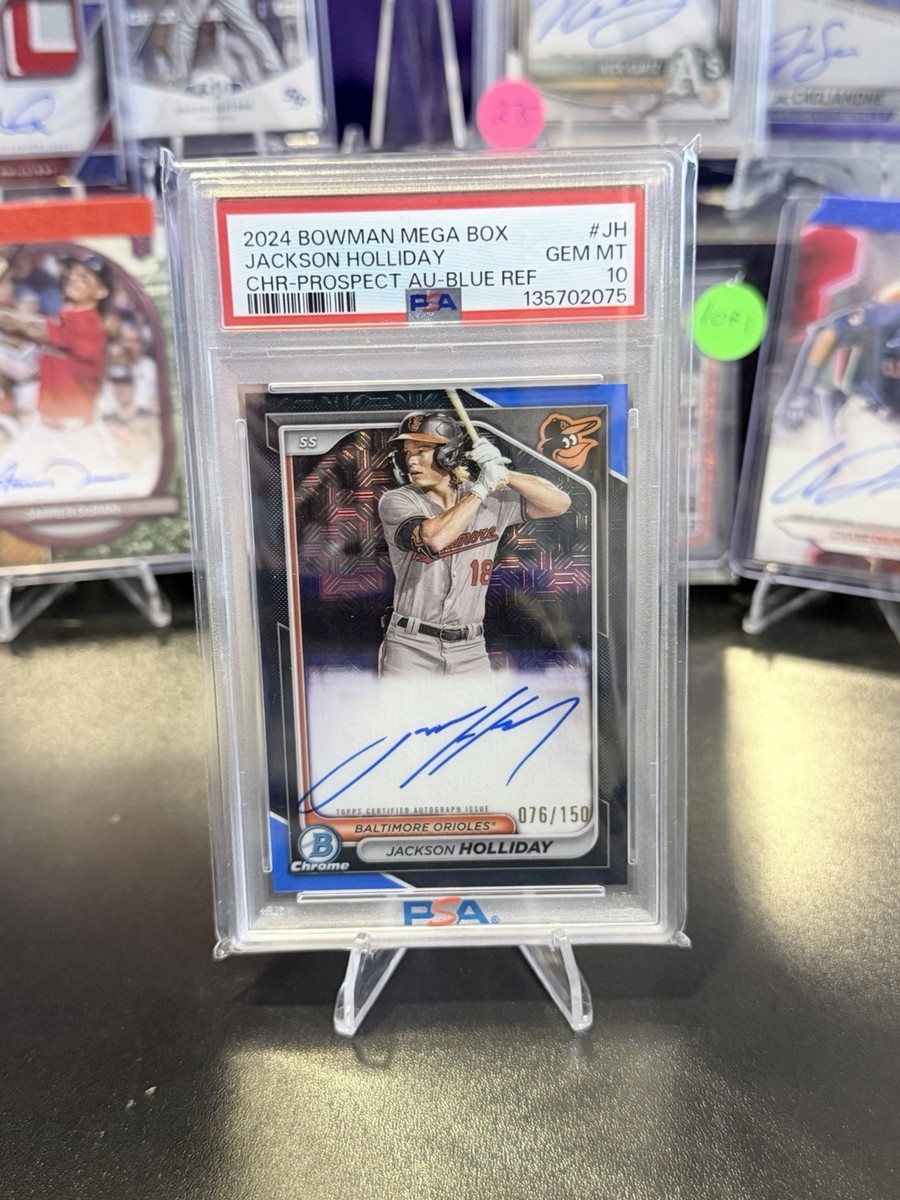 2024 Jackson Holliday Bowman Mega Box [Blue Refractor] /150 #BMA 