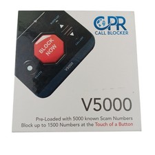 CPR Call Blocker V5000 Landline Phone Call Blocking Device Preloaded Scam Calls