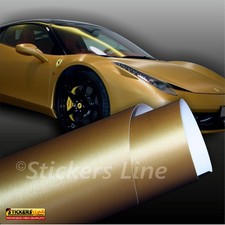 Pellicola adesiva ORO SPAZZOLATO adesivo metallo car wrapping moto auto tuning